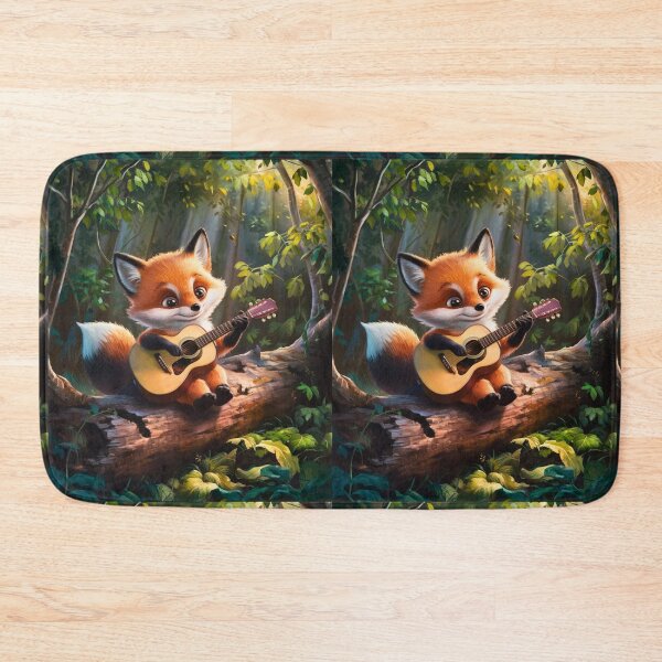 Artikelvorschau, Fuchs-Porträt. Fuchs spielt Gitarre, musikalischer Fuchs, Fuchsfigur, Fantasy-Fuchs, wunderlicher Fuchs entworfen und verkauft von FoxVibes.