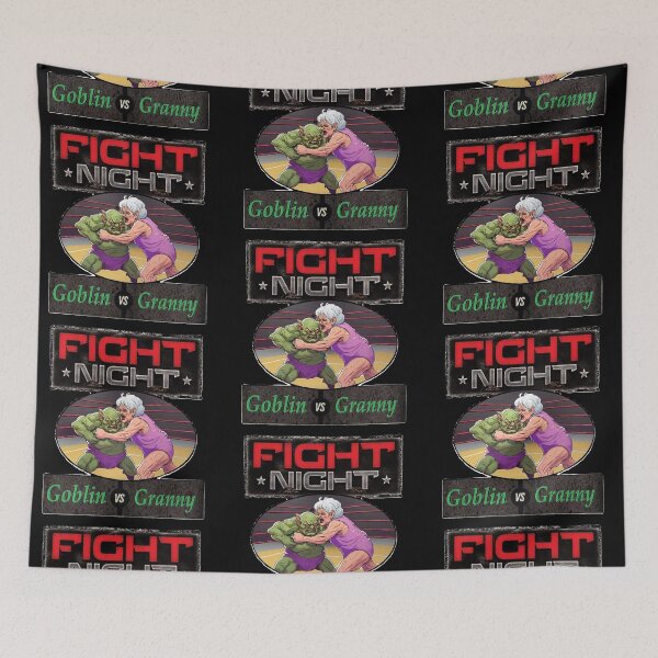 Item preview, Famous Goblin vs Granny funny wrestling design designed and sold by Emperor-T.