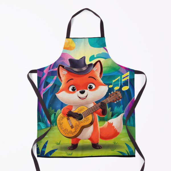 Artikelvorschau, Fuchs-Porträt. Fuchs spielt Gitarre, musikalischer Fuchs, Fuchsfigur, Fantasy-Fuchs, wunderlicher Fuchs entworfen und verkauft von FoxVibes.