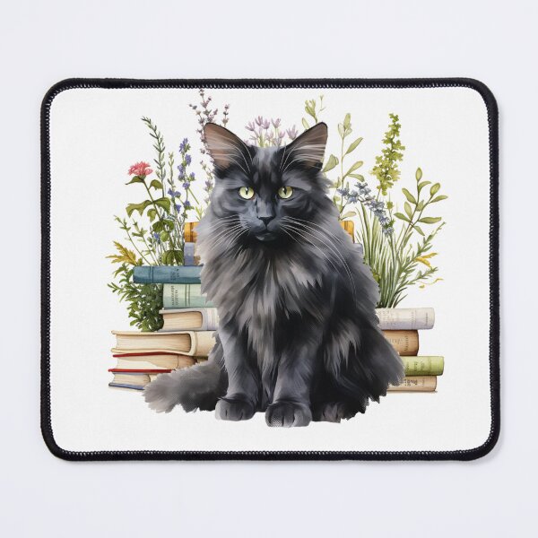 Item preview, Oriental Longhair Cat And Books designed and sold by TheAnimalZ00.