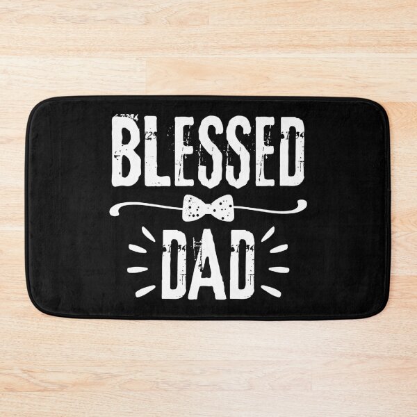 Item preview, Blessed Dad, white design.  designed and sold by MoriaStore.