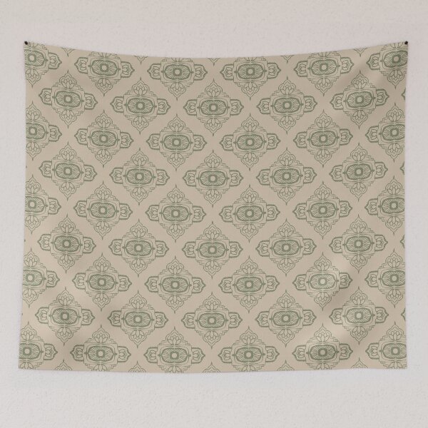 Aperçu de l'œuvre Ajna Padma Pattern - Dove + Sage créée et vendue par Irene Estelle.