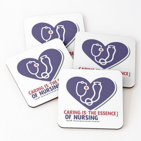 Item preview, Nursing Heart and Stethoscope - 'Caring is the Essence' Design designed and sold by NiftyWrx.