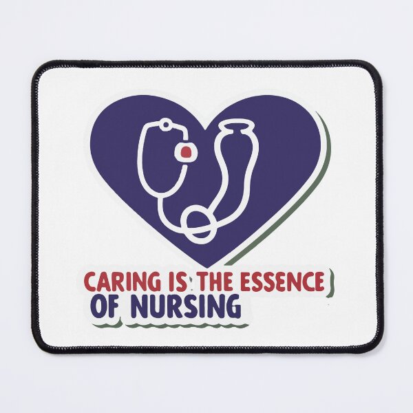 Item preview, Nursing Heart and Stethoscope - 'Caring is the Essence' Design designed and sold by NiftyWrx.