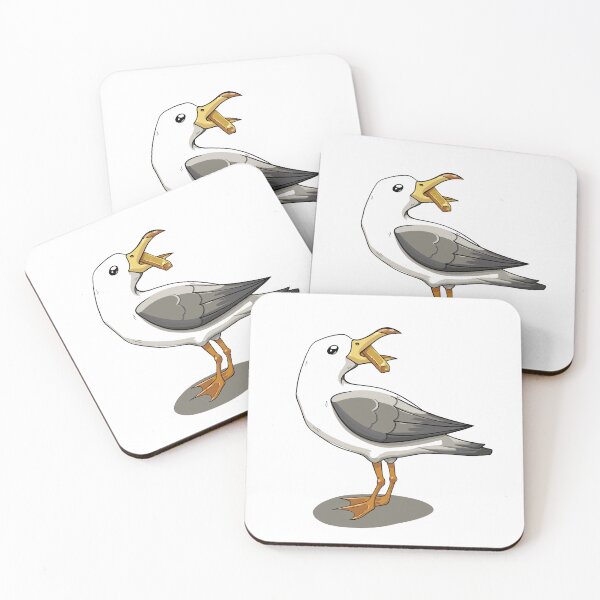 Item preview, Seagull with a French Fry designed and sold by Lady-Lilac.