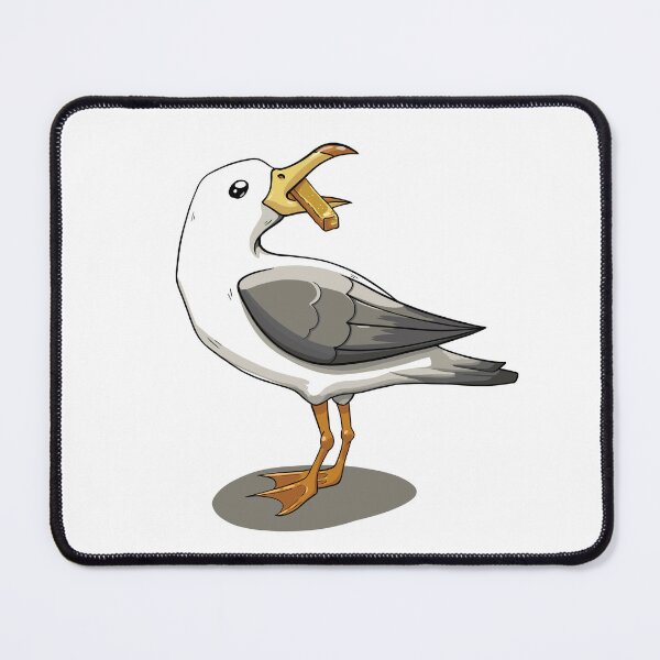 Item preview, Seagull with a French Fry designed and sold by Lady-Lilac.