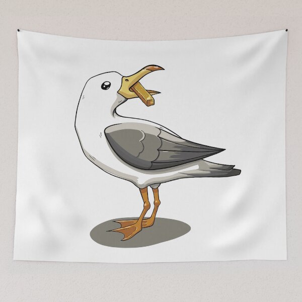 Item preview, Seagull with a French Fry designed and sold by Lady-Lilac.