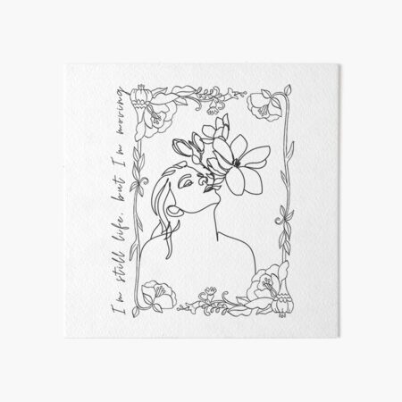 Artikel-Vorschau von „Still Life“ von RM von BTS, Strichzeichnungen inspiriertes minimalistisches Design, designt und verkauft von daebak-shop.
