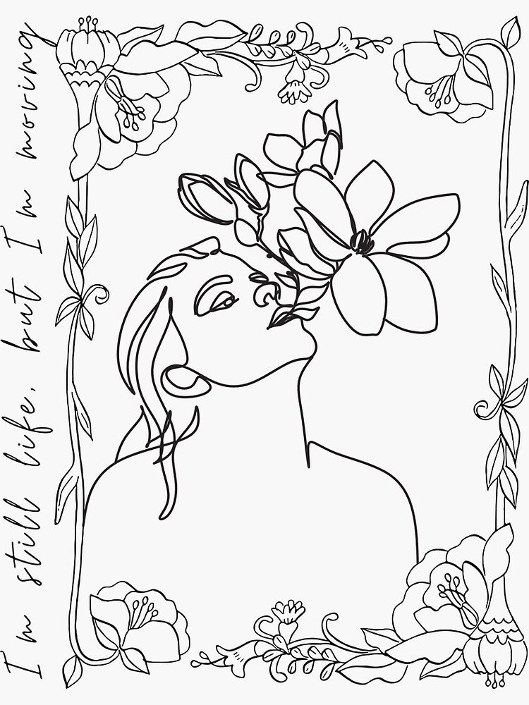 Thumbnail 3 von 3, Sticker, „Still Life“ von RM von BTS, Strichzeichnungen inspiriertes minimalistisches Design designt und verkauft von daebak-shop.