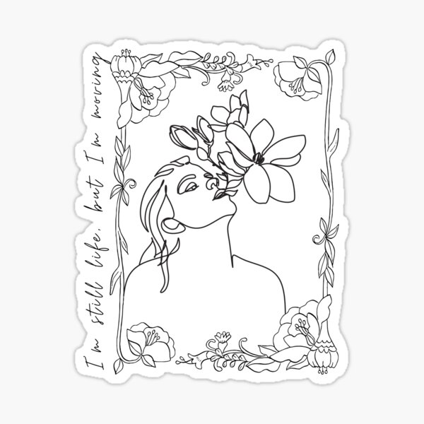 Artikel-Vorschau von „Still Life“ von RM von BTS, Strichzeichnungen inspiriertes minimalistisches Design, designt und verkauft von daebak-shop.