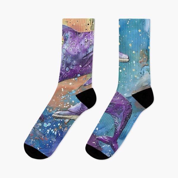 Item preview, Estampado de delfines caprichoso abstracto colorido designed and sold by dcrc.