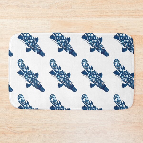 Item preview, Platypus and Flowers Cyanotype Sunprint designed and sold by Blue Bower Art.