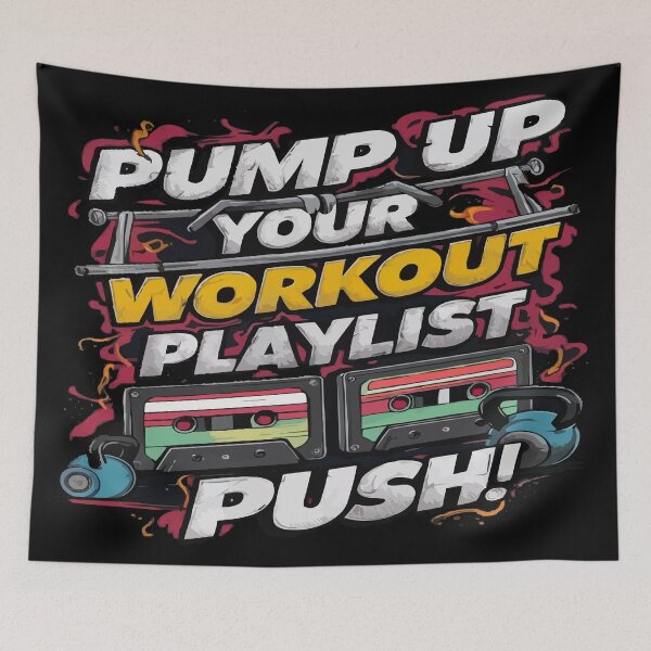 Item preview, Pump up your workout playlist, push! designed and sold by MyCreatures.