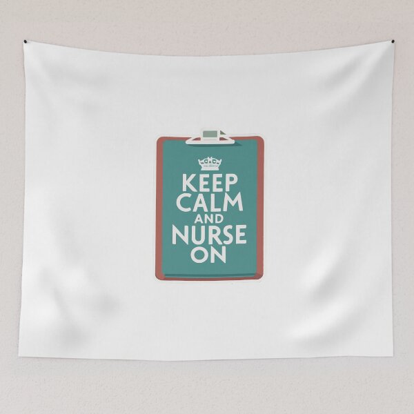 Item preview, Keep Calm and Nurse On Clipboard Design designed and sold by NiftyWrx.