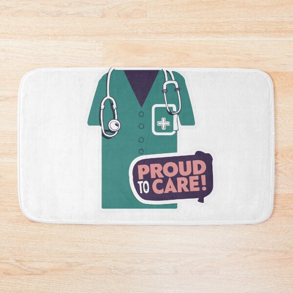 Item preview, Proud to Care Nurse Scrub Top Design designed and sold by NiftyWrx.
