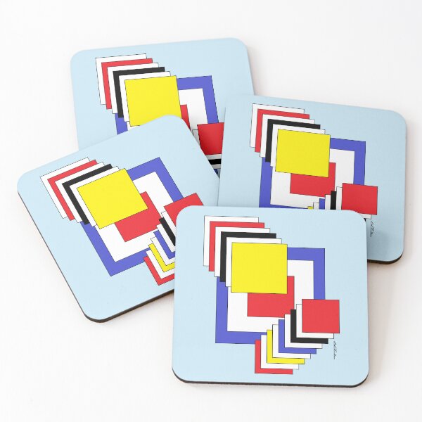 Item preview, Squares Abstract designed and sold by Azure Lion Productions.