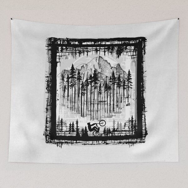 Item preview, Autumn, mountains and bike designed and sold by tabemisa.