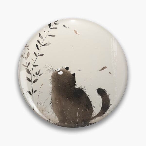 Item preview, Whimsical Cat in Autumn Breeze Art Print designed and sold by Retrocranio.
