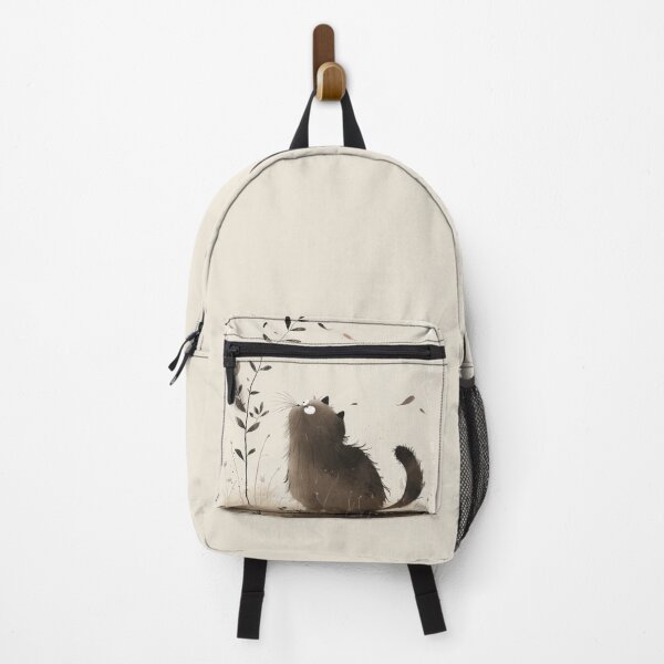 Item preview, Whimsical Cat in Autumn Breeze Art Print designed and sold by Retrocranio.