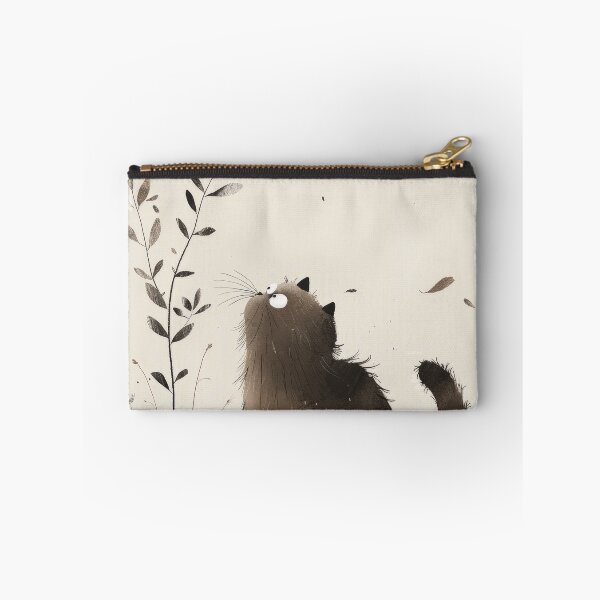 Item preview, Whimsical Cat in Autumn Breeze Art Print designed and sold by Retrocranio.