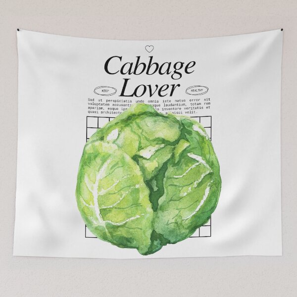 Item preview, Cabbage - Veggies Lover Design designed and sold by Millusti.