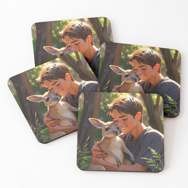Item preview, Child and baby kangaroo designed and sold by Astralia.
