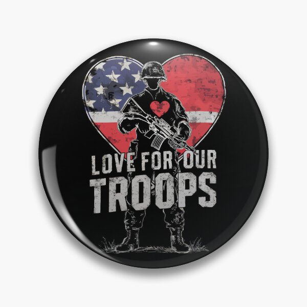 Item preview, Love For Our Troops Armed Forces Day Celebration Memorial Day USA Veteran's Day designed and sold by Quirky Shirts.