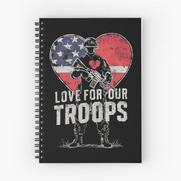 Item preview, Love For Our Troops Armed Forces Day Celebration Memorial Day USA Veteran's Day designed and sold by Quirky Shirts.