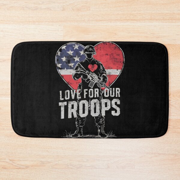 Item preview, Love For Our Troops Armed Forces Day Celebration Memorial Day USA Veteran's Day designed and sold by Quirky Shirts.