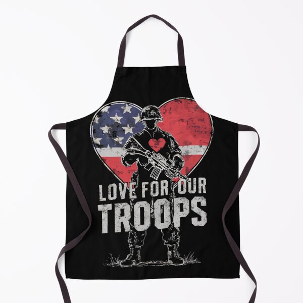 Item preview, Love For Our Troops Armed Forces Day Celebration Memorial Day USA Veteran's Day designed and sold by Quirky Shirts.