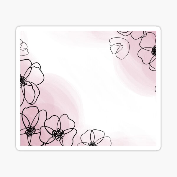 Item preview, Pink Poppy Flower Line Art designed and sold by Lady-Lilac.