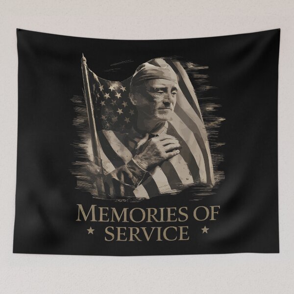 Item preview, Memories Of Service Armed Forces Day Celebration Memorial Day USA Veteran's Day designed and sold by Quirky Shirts.