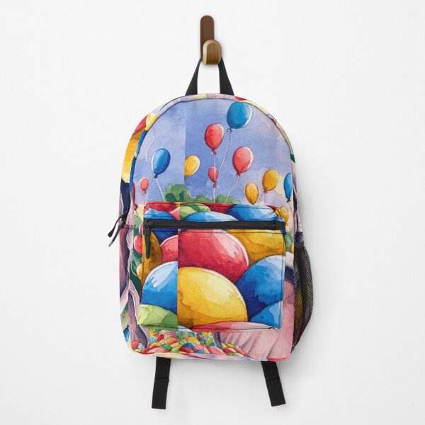 Item preview, Elephant Portrait. birthday elephant, elephant with balloons designed and sold by ElephantVibes.