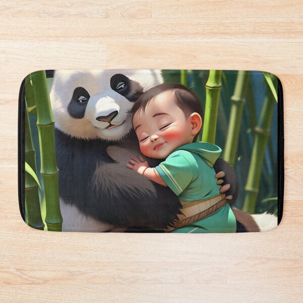 Item preview, Adorable child and baby panda designed and sold by Astralia.