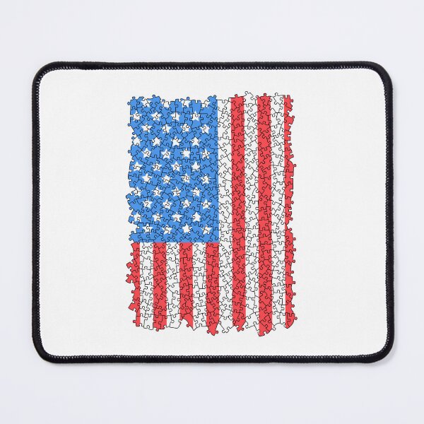 Item preview, USA Flag Puzzle 4th Of July Jigsaw Pieces Puzzler Hobbyist designed and sold by GrandeDuc.