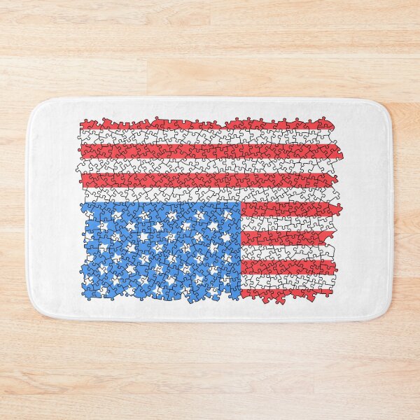 Item preview, USA Flag Puzzle 4th Of July Jigsaw Pieces Puzzler Hobbyist designed and sold by GrandeDuc.