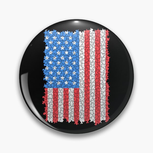Item preview, USA Flag Puzzle 4th Of July Jigsaw Pieces Puzzler Hobbyist designed and sold by GrandeDuc.