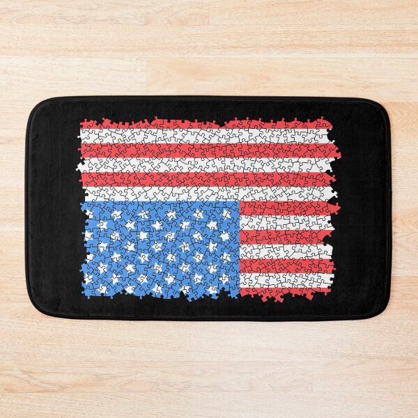 Item preview, USA Flag Puzzle 4th Of July Jigsaw Pieces Puzzler Hobbyist designed and sold by GrandeDuc.