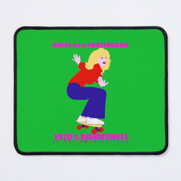 Item preview, Angel On A Skateboard - 1970's Blonde Bombshell Silhouette designed and sold by DavidMonsterInc.