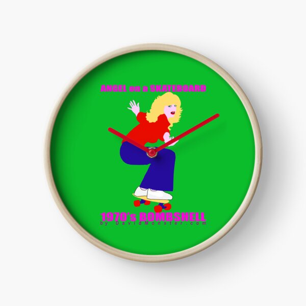 Item preview, Angel On A Skateboard - 1970's Blonde Bombshell Silhouette designed and sold by DavidMonsterInc.
