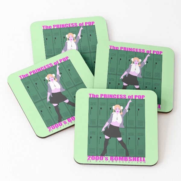 Item preview, Pop Princess Blonde Bombshell Silhouette against Highschool Lockers Background. designed and sold by DavidMonsterInc.
