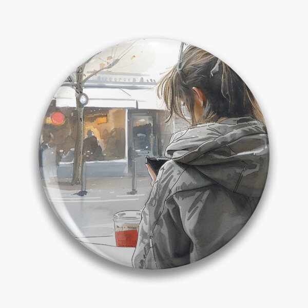 Item preview, Young Artist Sketching at a Corner Table | Hand-Drawn Art Print for Home Decor designed and sold by Mr-whiteBG.
