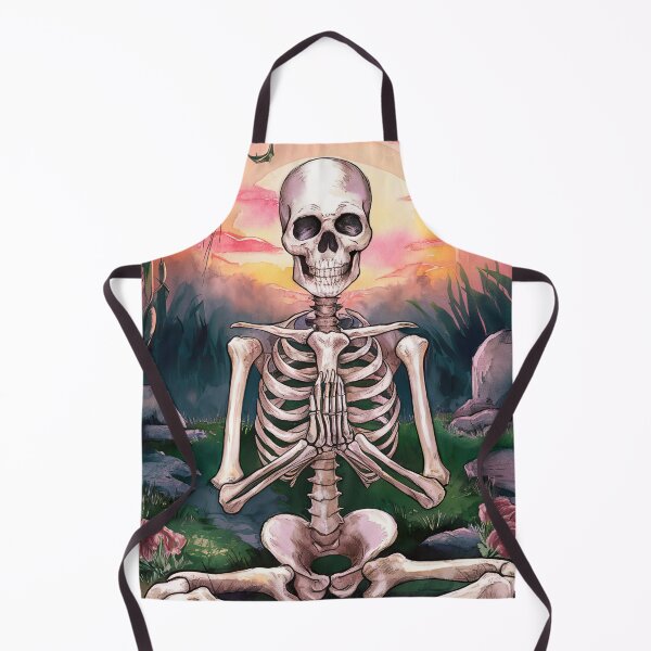 Item preview, nature meditating skeleton designed and sold by ururuty.