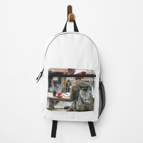 Item preview, Young Artist Sketching at Corner Table | Art Print | Creative Workspace Decor designed and sold by Mr-whiteBG.