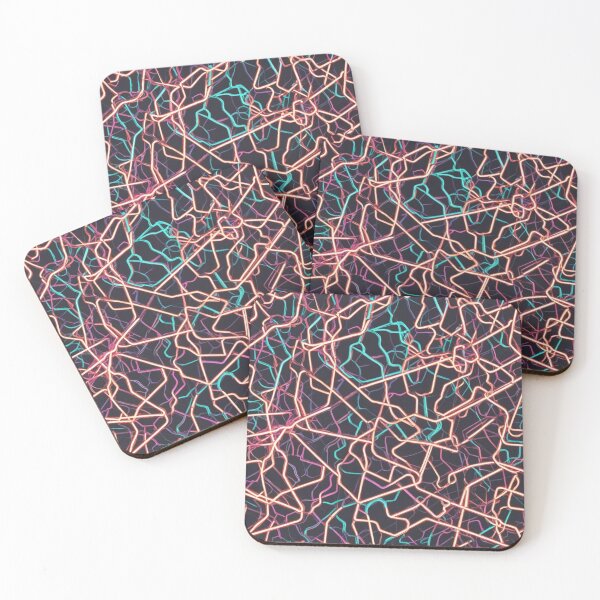 Item preview, Abstract Colorful Neon Lights Pattern designed and sold by calibrit.