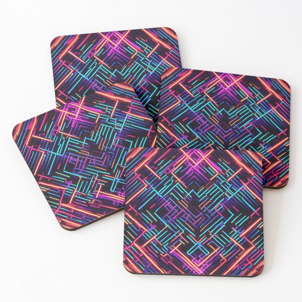 Item preview, Abstract Colorful Neon Lights Pattern designed and sold by calibrit.