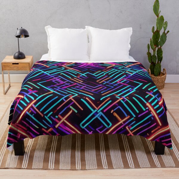 Item preview, Abstract Colorful Neon Lights Pattern designed and sold by calibrit.
