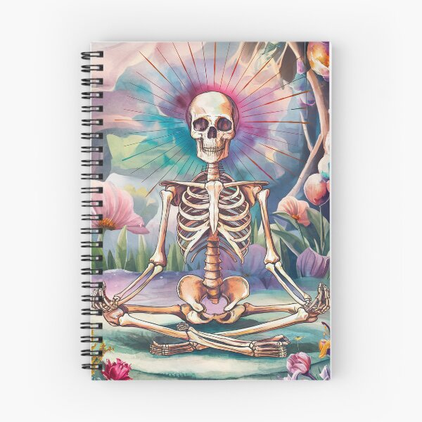 Item preview, meditating skeleton designed and sold by ururuty.