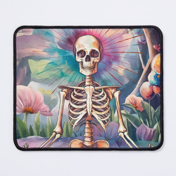 Item preview, meditating skeleton designed and sold by ururuty.
