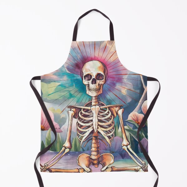 Item preview, meditating skeleton designed and sold by ururuty.